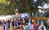 Chandigarh: Water cannon used against AAP workers protesting over Adani issue