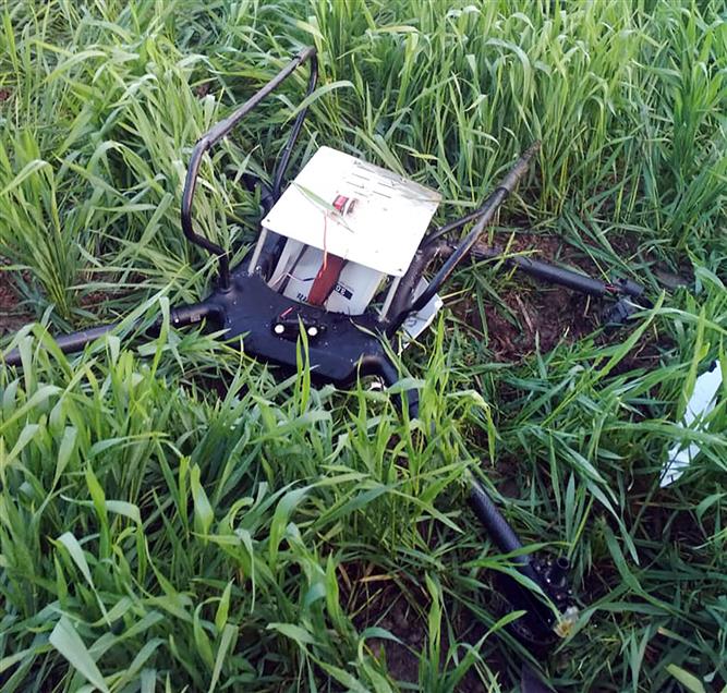 Drone carrying 5 kg heroin shot down