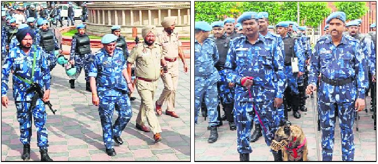 Police, paramilitary forces conduct flag march in Amritsar