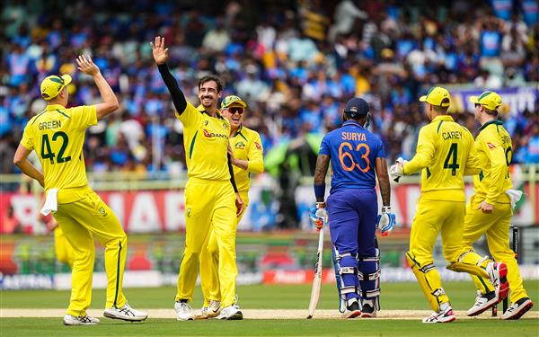 Starc’s five-wicket haul and Marsh’s 66 help Australia level series against India