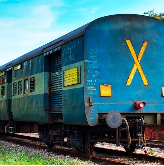 Do you know why there is a X symbol behind the last coach of a train;