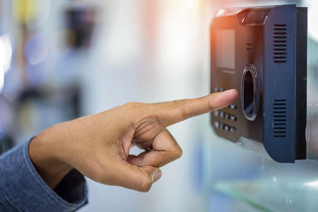 Biometric machine for Smart City project staff lying unused