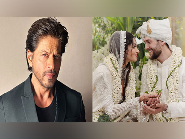 Watch: Shah Rukh Khan gives warm hug to newlyweds Alanna Panday, Ivor