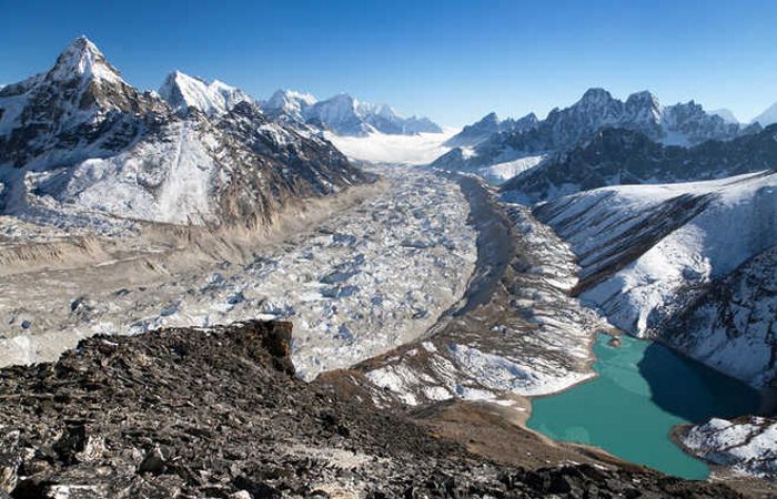 Shrinking glaciers