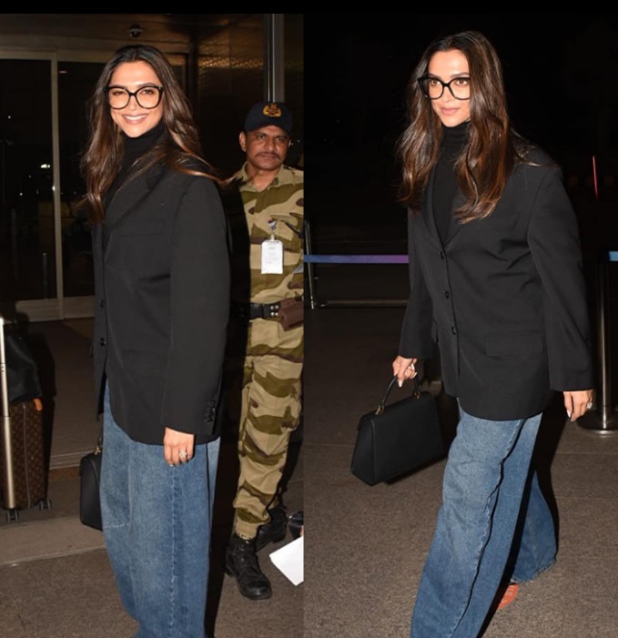 Deepika Padukone poses, greets paps before flying to US for Oscars