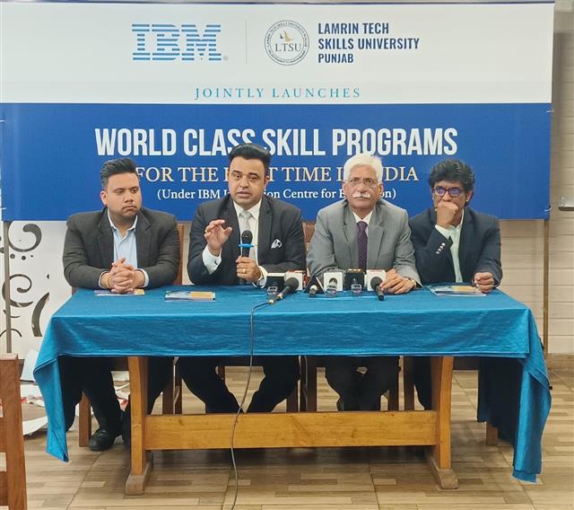 IBM launches skill programmes in computer science engineering at Lamrin Tech Skills University in Punjab