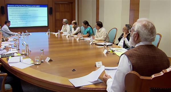 PM Modi stressed upon enhancing genome sequencing, Covid-appropriate behaviour at high-level review meeting on coronavirus, influenza
