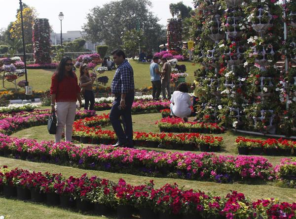 G20 flower festival begins at Delhi’s Connaught Place