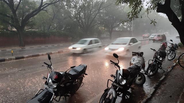 Heavy rainfall, hail in Patiala and adjoining areas; Tricity too lashed with intense downpour