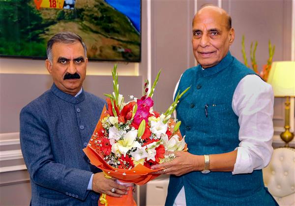 Expedite border road projects, Himachal CM Sukhu urges Defence Minister