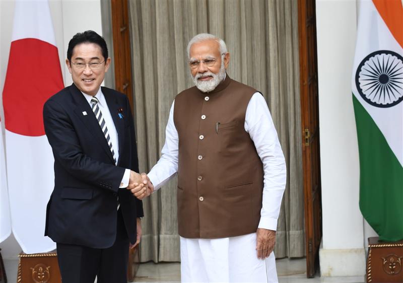 PM Narendra Modi holds talks with Japanese counterpart Fumio Kishida