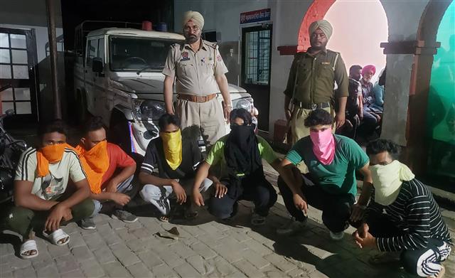 7 held for hooliganism in Lohian