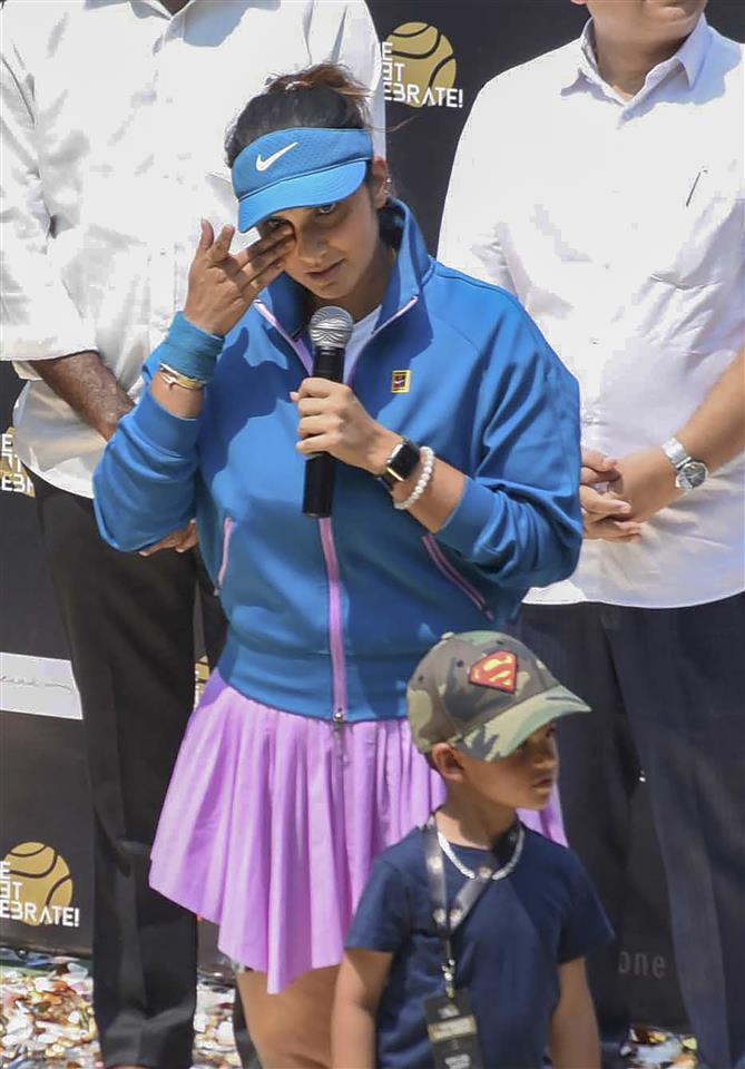 669px x 960px - Happy tears': Six-time Grand Slam winner Sania Mirza ends her career where  it began : The Tribune India