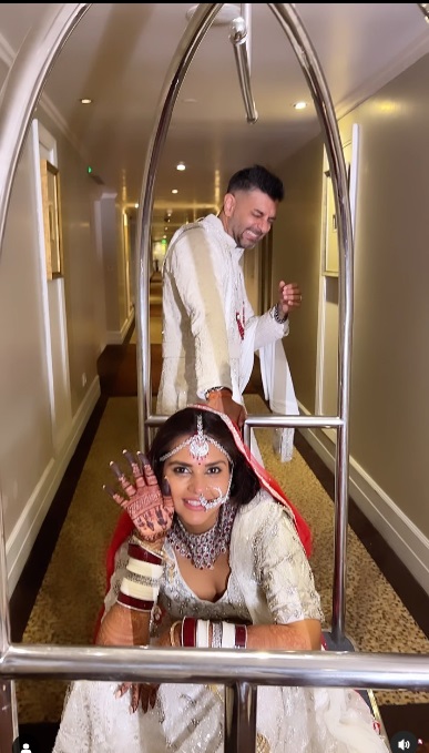 Dalljiet Kaur and Nikhil Patel head to their first of 'many' honeymoons like this