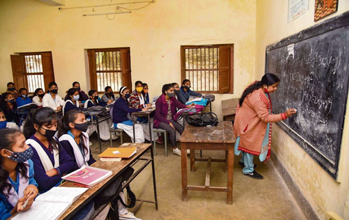 1 teacher for 80 students in Mandi village school
