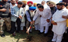 Minister Inderbir Singh Nijjar lays stone of cow, dog shelter