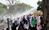 Police use water cannon against Punjab Congress workers protesting over Adani issue in Chandigarh