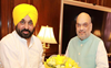 Bhagwant Mann meets Amit Shah, seeks help to curb supply of drugs & arms from Pakistan