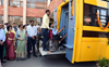 MP Kher flags off hydraulic bus