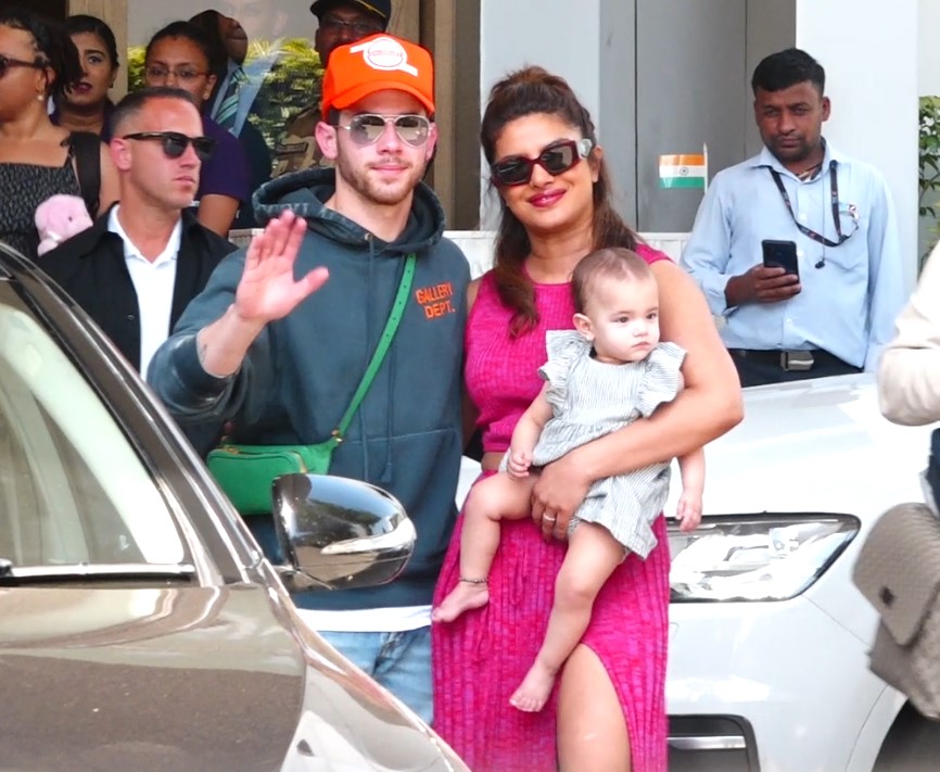 Priyanka Chopra Jonas lands in Mumbai with family