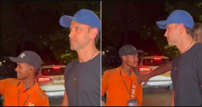 Watch: Hrithik Roshan's security pushes delivery boy trying to take selfie with actor, netizens angry