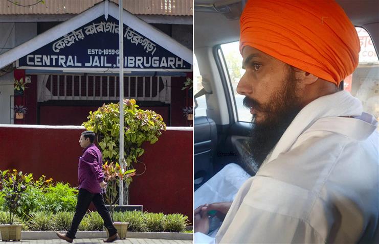 Amritpal Singh questioned by IB officers in Assam's Dibrugarh jail