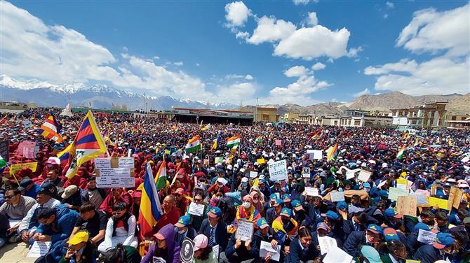Shutdown in Ladakh over ‘bid to defame Dalai Lama’