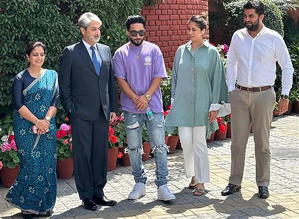 Amritsar: Punjabi singer Tegi Pannu visits his alma mater