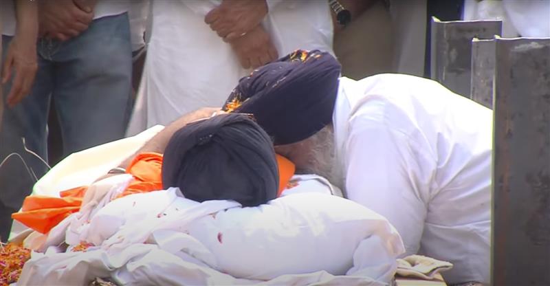 Parkash Singh Badal cremated with full state honour at ancestral village in Punjab