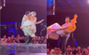 Watch: Varun Dhawan lifts Gigi Hadid, spins around on stage, gives her a peck