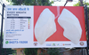 Lung billboard set up in Amritsar to highlight harmful effects of air pollution
