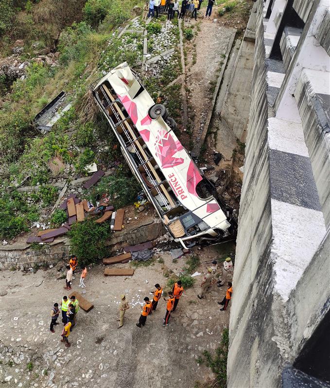 10 Vaishno Devi pilgrims die, 57 injured as bus falls from bridge in Jammu; most were from Bihar