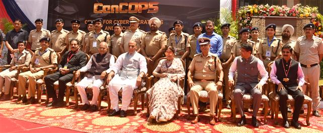 Defence Minister Rajnath Singh lays stone for cyber ops centre