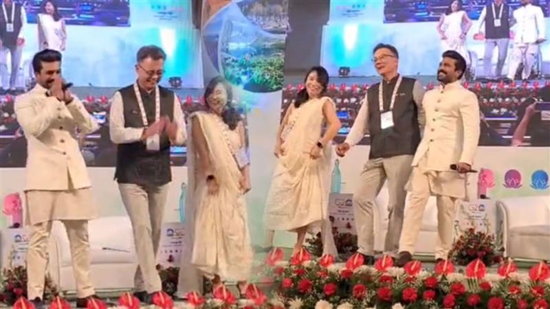 Ram Charan dances to 'Naatu Naatu' at G20 summit in Srinagar: Watch