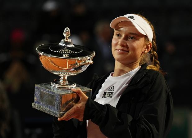 Wimbledon champion Rybakina wins Italian Open; Rune-Medvedev in