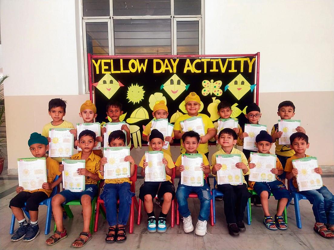 Yellow day at Shivalik Public School, Patiala