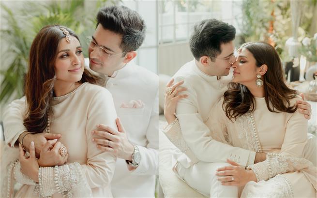 ‘Everything I prayed for': Raghav Chadha, Parineeti Chopra get engaged at private ceremony in Delhi, share striking pictures