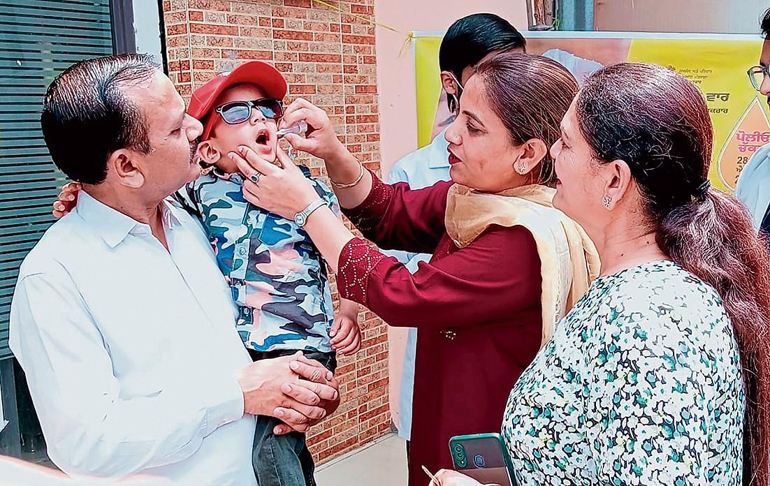2.98 lakh kids given polio drops in Amritsar district