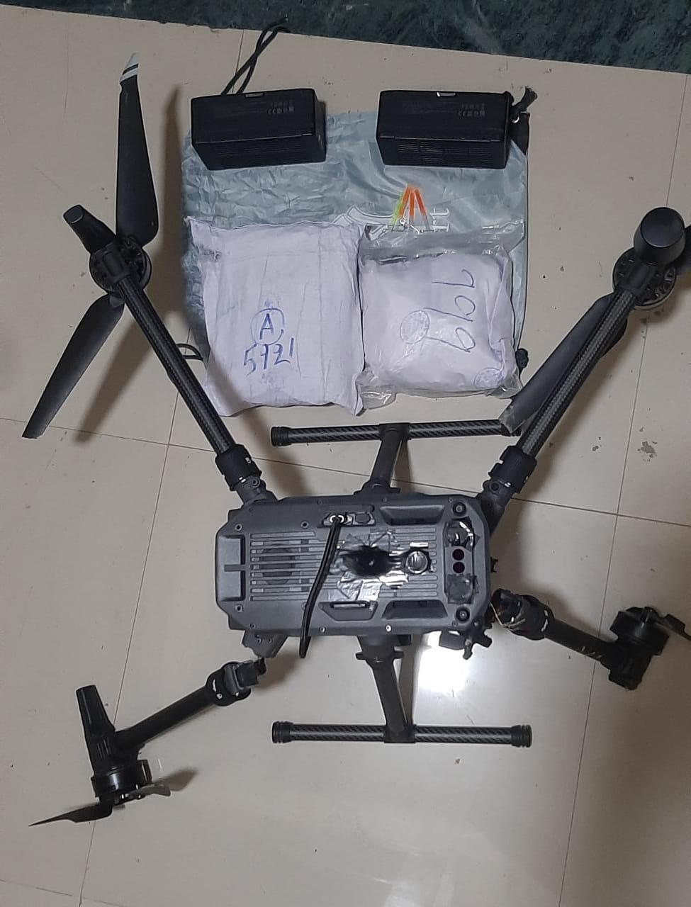 2 Pakistani drones downed by BSF along International Border in Punjab's Amritsar; 2.6 kg drugs seized