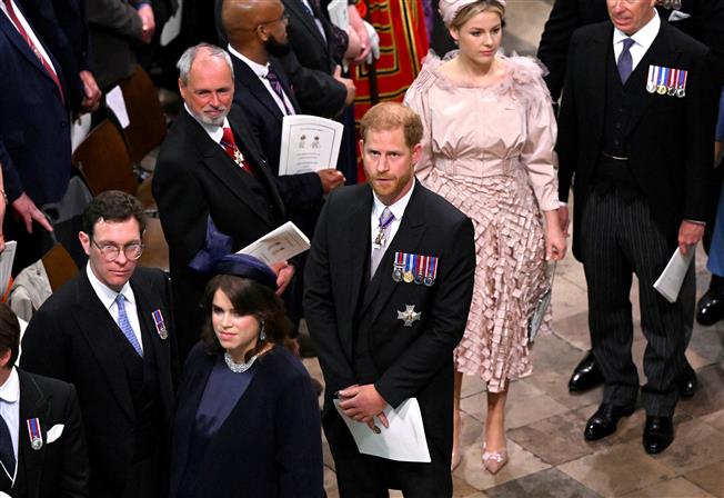 Prince Harry an odd man out at father’s coronation spectacle