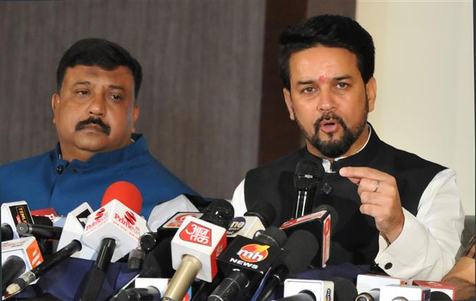 AAP govt failed to maintain law and order: Anurag Thakur