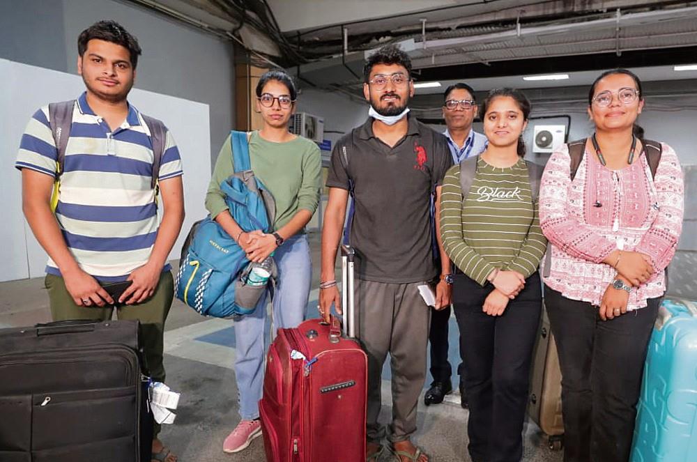 Faridabad: Rescued IIT-Manipur students return home