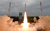 GSLV-F12 carrying navigation satellite NVS-01 lifts off from Sriharikota
