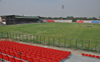 Inderbir Singh Nijjar reviews construction work of stadium