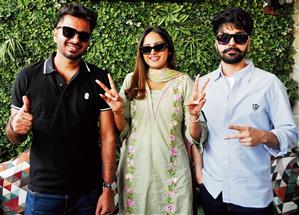 Punjabi movie Medal star cast visits Amritsar for promotion
