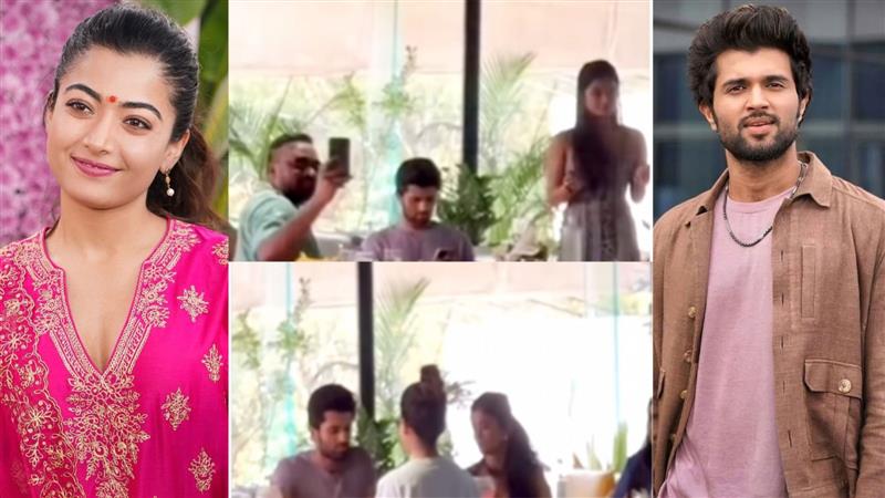 Rashmika Mandanna, Vijay Deverakonda spotted on lunch date amid break-up rumours; video viral