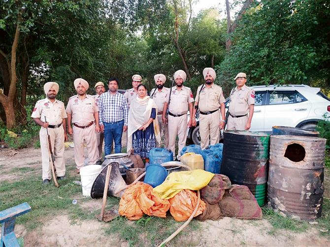 17,000-kg lahan, 320-lt illicit liquor seized during search op in Hoshiarpur