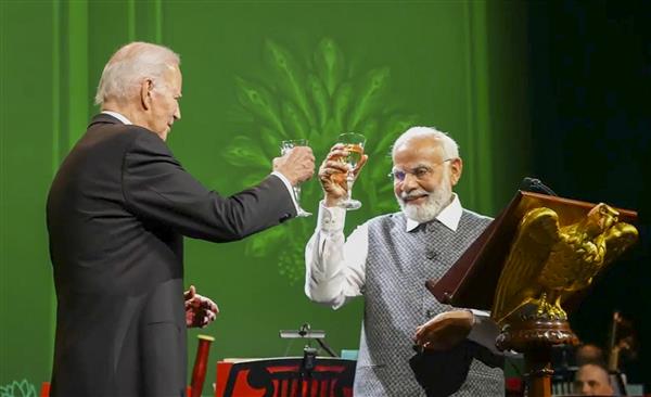 Modi, Biden share many light moments at state dinner amid praise for Indian-Americans