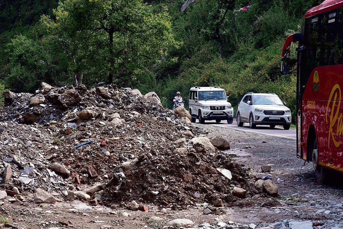 Dharamsala: Throwing debris into rivers to attract action