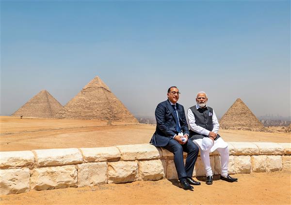 PM Modi tours Egypt’s iconic Pyramids built by ancient Pharaohs